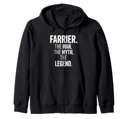 Lustiger Spruch Farrier The Man The Myth The Legend Women Men Kapuzenjacke Lustiger Spruch Farrier The Man The Myth The Legend Women Men Kapuzenjacke von Horse Humor Retro Blacksmith Farrier Life Joke Gag