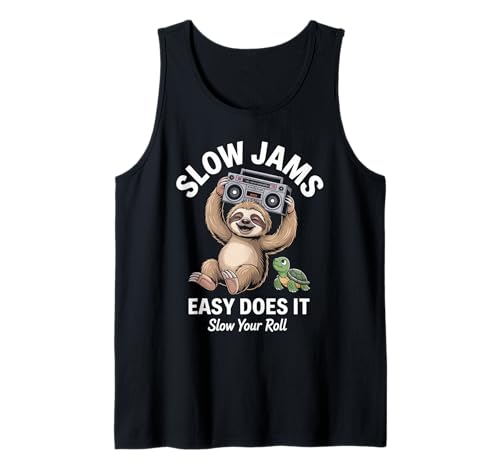 Lustiger Spruch Slow Jams Easy Does It Chill Humor Women Men Tank Top Lustiger Spruch Slow Jams Easy Does It Chill Humor Women Men Tank Top von Horse Humor Retro Blacksmith Farrier Life Joke Gag