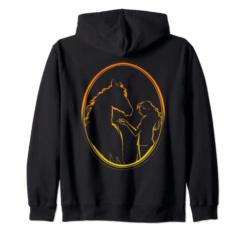 Ein Mädchen und ein Pferd Kapuzenjacke Ein Mädchen und ein Pferd Kapuzenjacke von Horse Lover Apparel
