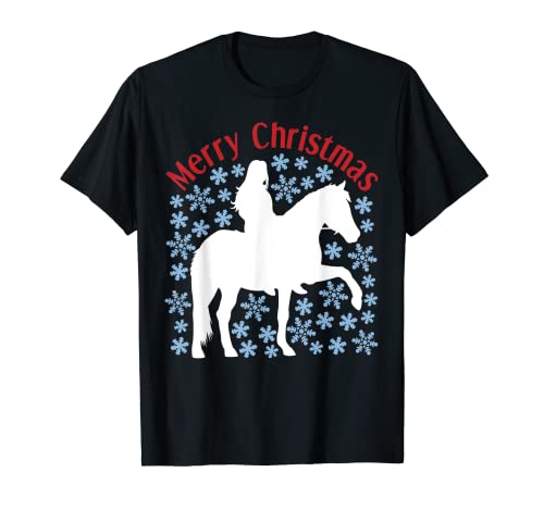 Weihnachts-Outfit für Pferdefreunde für Damen und Mädchen, Weihnachtspferd T-Shirt Weihnachts-Outfit für Pferdefreunde für Damen und Mädchen, Weihnachtspferd T-Shirt von Horse Lover Horse Owner Christmas Apparel