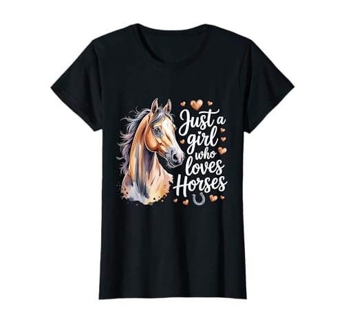 Just A Girl Who Loves Horseback Riding T-Shirt Just A Girl Who Loves Horseback Riding T-Shirt von Horse Lover Horseback Riding