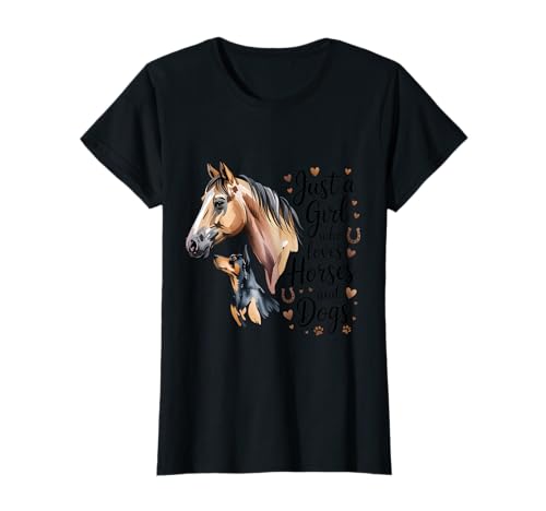 Just A Girl Who Loves Horses Dogs Horse Horse Back T-Shirt Just A Girl Who Loves Horses Dogs Horse Horse Back T-Shirt von Horse Lover Horseback Riding