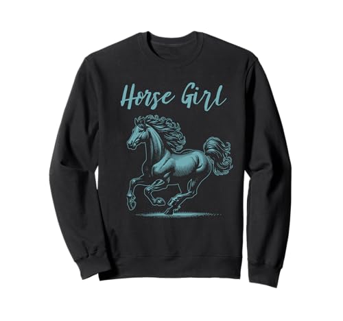 Pferd Mädchen Sweatshirt Pferd Mädchen Sweatshirt von Horse Lover Outfit Gifts Women Girls