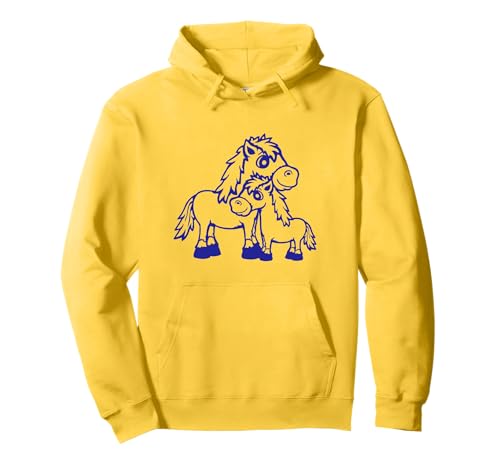 2 Pferde Familie Liebe Kind Papa Mama Vater Muttertag Pony Pullover Hoodie von Horse Pony Cute Foal Riding Hobby Fun Animal Lover