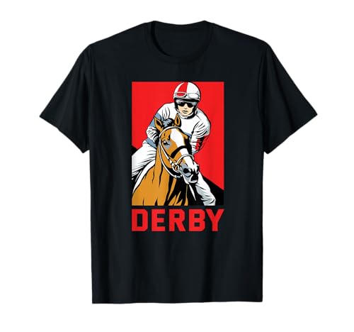 Horse and Jockey Racing Vintage Herren Derby Race Grafik T-Shirt Horse and Jockey Racing Vintage Herren Derby Race Grafik T-Shirt von Horse Racing Derby Party Supplies & Derby Clothing