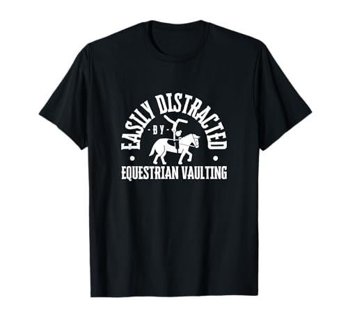 Leicht abgelenkt durch Pferdespritz-Voltigier-Mädchen-Pferde-Tresoren T-Shirt Leicht abgelenkt durch Pferdespritz-Voltigier-Mädchen-Pferde-Tresoren T-Shirt von Horse Riding Designs Equestrian Women