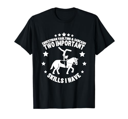 Pferdesport Voltigieren und Sarkasmus Frauen lustige Pferdetresoren T-Shirt Pferdesport Voltigieren und Sarkasmus Frauen lustige Pferdetresoren T-Shirt von Horse Riding Designs Equestrian Women