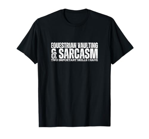 Pferdesport Voltigieren und Sarkasmus Frauen lustige Pferdetresoren T-Shirt Pferdesport Voltigieren und Sarkasmus Frauen lustige Pferdetresoren T-Shirt von Horse Riding Designs Equestrian Women