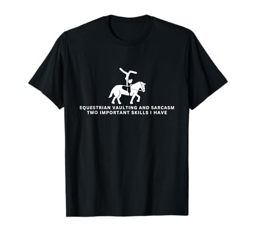 Pferdesport Voltigieren und Sarkasmus Frauen lustige Pferdetresoren T-Shirt Pferdesport Voltigieren und Sarkasmus Frauen lustige Pferdetresoren T-Shirt von Horse Riding Designs Equestrian Women