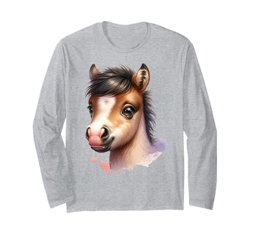 Kawaii Pony Design für Pferdefans und Kinder Langarmshirt Kawaii Pony Design für Pferdefans und Kinder Langarmshirt von Horse and Pony Designs for Kids and Riders
