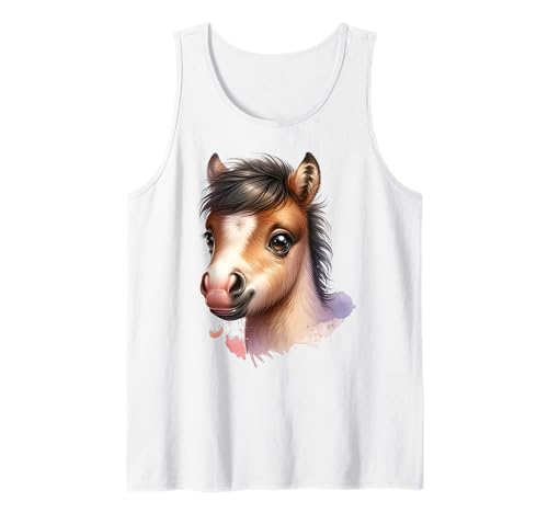 Kawaii Pony Design für Pferdefans und Kinder Tank Top Kawaii Pony Design für Pferdefans und Kinder Tank Top von Horse and Pony Designs for Kids and Riders