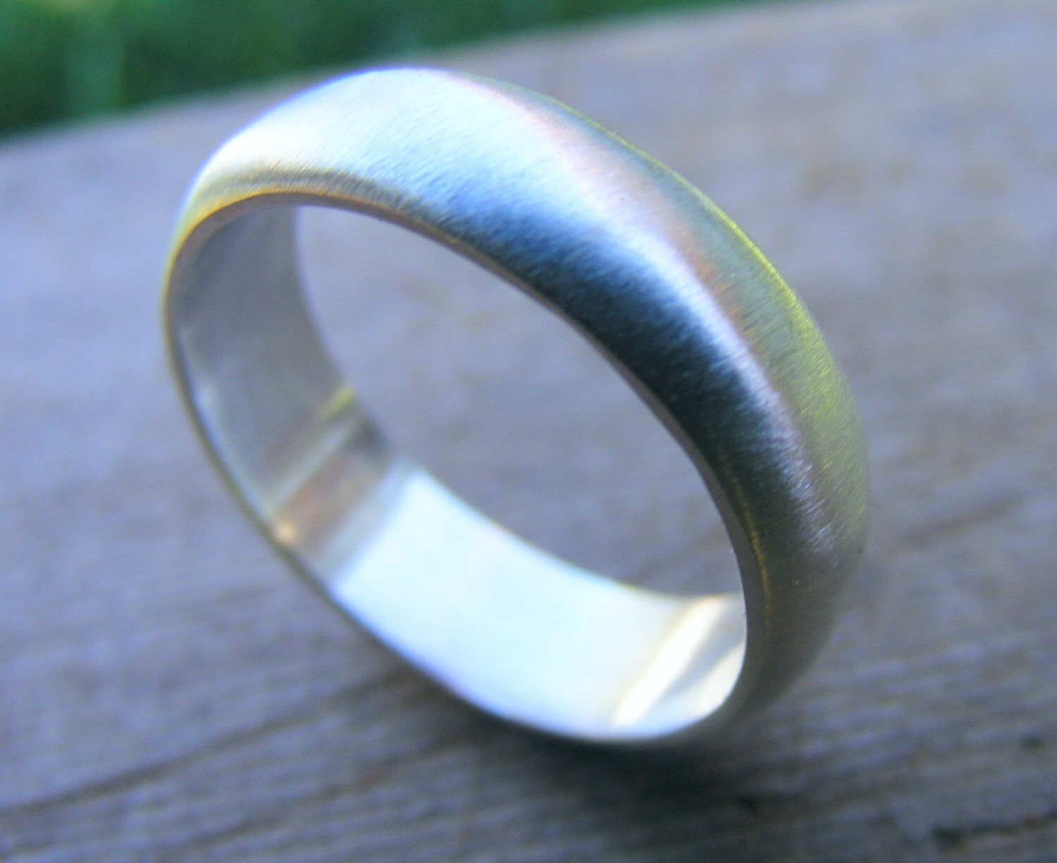sterling Silber Ringband, Hochzeit Band, Ring, Einfache Herrenring Mit Seidenmatt Oder Glänzend Finish von HorseCreekJewelry