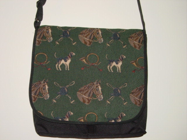 Pferde Und Hound Gobelin Umhängetasche - Reitergeschenke Pferdegeschenke Reitsport Pferdehandtasche Pferde Und Hound Gobelin Umhängetasche - Reitergeschenke Pferdegeschenke Reitsport Pferdehandtasche von HorseHandbags
