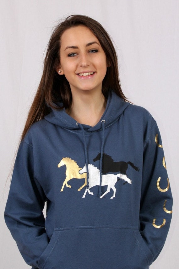 Pferde-Hoodie - Galoppierende Pferde-Sweatshirt von HorseShirts