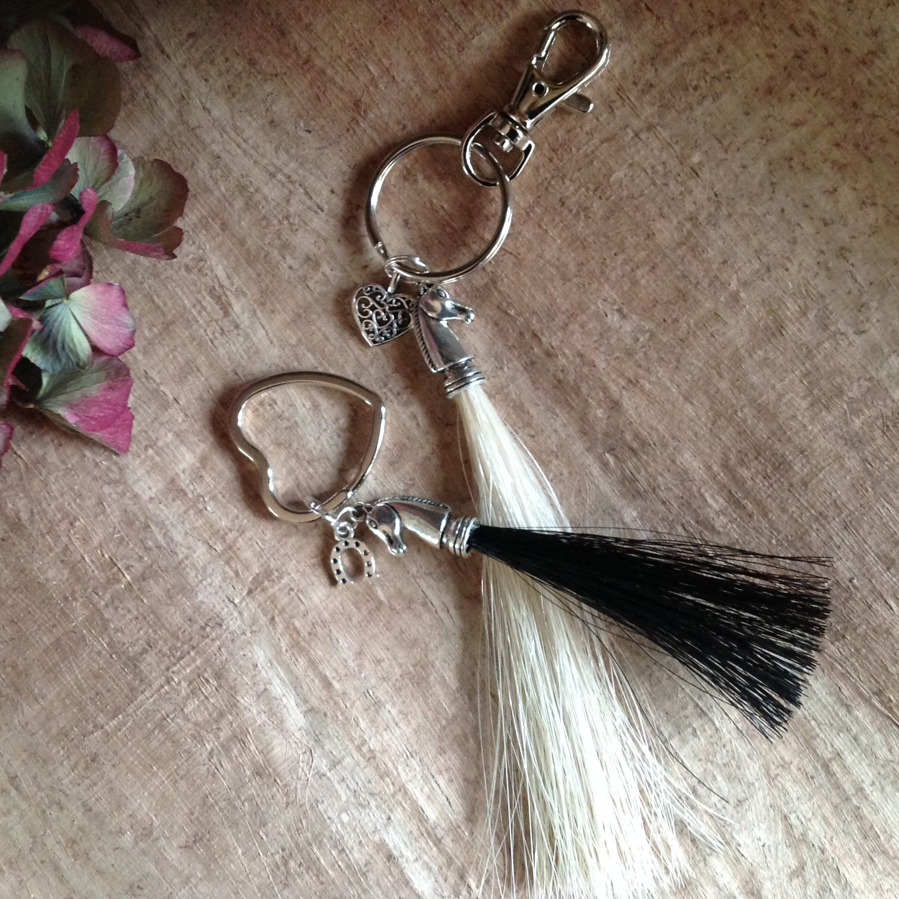 Schlüsselring Aus Pferdehaar Quaste von Horsepetjewellery