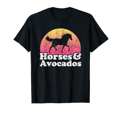 Pferd und Avocado Damen oder Mädchen Pferde Avocados T-Shirt Pferd und Avocado Damen oder Mädchen Pferde Avocados T-Shirt von Horses and Avocados Apparel Co