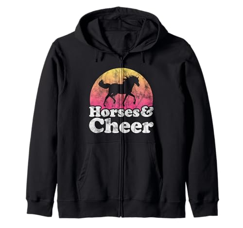 Pferd und Cheerleader Frauen oder Mädchen Pferde Cheer Kapuzenjacke Pferd und Cheerleader Frauen oder Mädchen Pferde Cheer Kapuzenjacke von Horses and Cheer Apparel Co