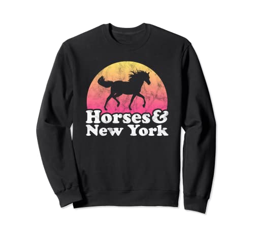Pferd und New York Damen oder Mädchen Pferde Sweatshirt Pferd und New York Damen oder Mädchen Pferde Sweatshirt von Horses and New York Apparel Co