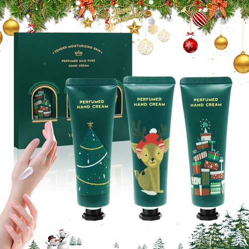 Horuili® 30ML Handcreme Set, 3 Stücke Mini Handcreme Set, Handcreme Feuchtigkeitsspendende Handpflegecreme Geschenkset, Weihnachtsgeschenke von Horuili