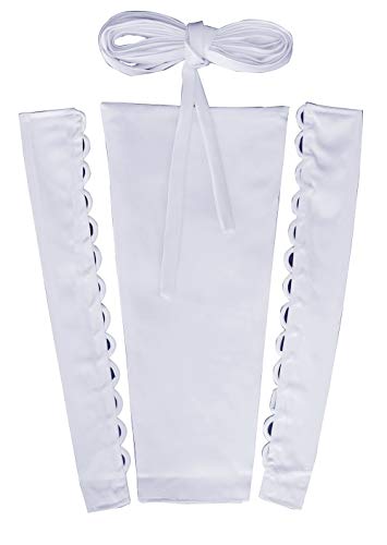 Hoseirty Damen Hochzeitskleid Korsett Kit Reißverschluss Ersatz Verstellbare Passform Korsett Rücken Kit für formelle Abschlussbälle, weiß, 42 von Hoseirty