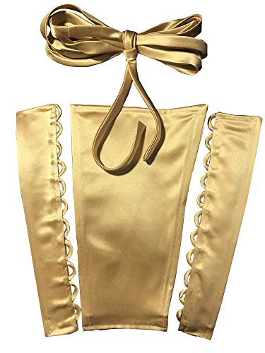 Hoseirty Damen Hochzeitskleid Korsett Kit Reißverschluss Ersatz verstellbare Passform Korsett Rückseite Kit für formelle Abschlussballkleid, gold, 38 von Hoseirty