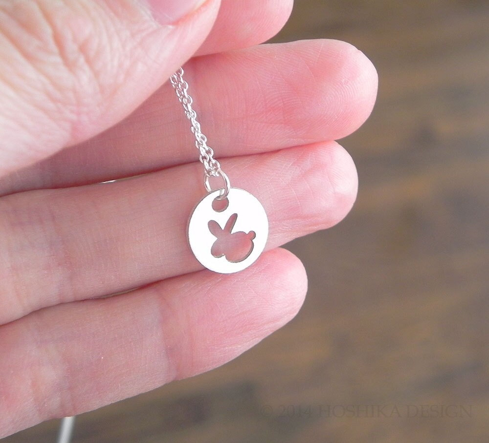 Mini Bunny Halskette, Sterling Silber Mini Bunny Halskette, Sterling Silber von Hoshika