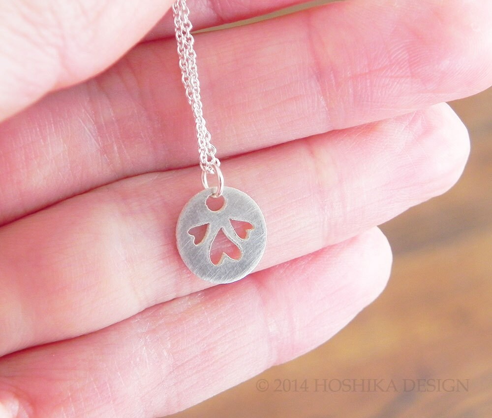 Mini Herz Halskette, Sterling Silber Mini Herz Halskette, Sterling Silber von Hoshika