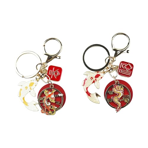 Hoshisea Frühlingsfest-Schlüsselanhänger, Neujahr Drachen-Schlüsselanhänger, Frühlingsfest-Quasten-Schlüsselanhänger, Modischer Anhänger, passend für Schultütenanhänger, Glücksbringer von Hoshisea
