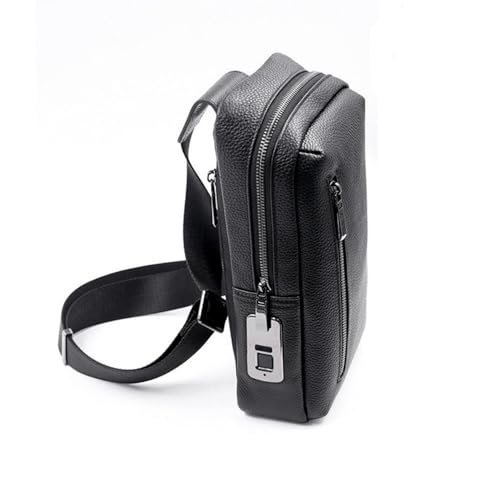 Hosma Herren Umhängetasche & Schultertasche mit sicherem Fingerabdruck-Schloss – Echtleder, USB-C Anschluss, diebstahlsicher & wasserfest Hosma Herren Umhängetasche & Schultertasche mit sicherem Fingerabdruck-Schloss – Echtleder, USB-C Anschluss, diebstahlsicher & wasserfest von Hosma