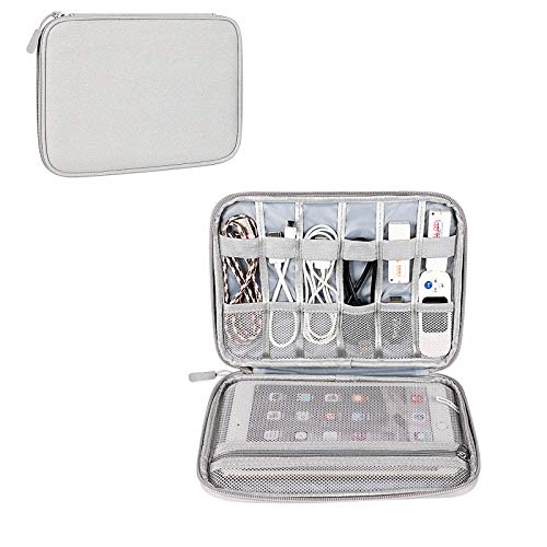 Hosoncovy Elektronisches Zubehör Organizer-Tasche Reisetasche Kabel Organizer-Tasche USB-Stick-Hülle Tablet-Hülle Tablet-Hülle für iPad Tablet-Telefonkabel Kopfhörer USB-Stick (Grau) von Hosoncovy