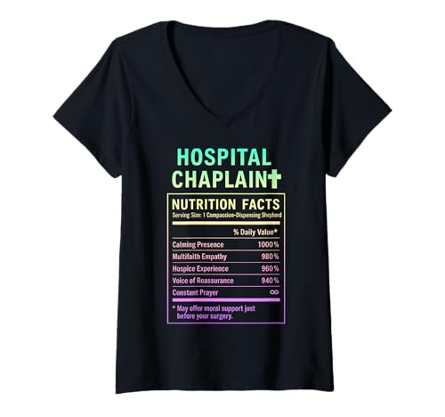 Damen Krankenhaus-Kaplan T-Shirt mit V-Ausschnitt Damen Krankenhaus-Kaplan T-Shirt mit V-Ausschnitt von Hospital Chaplains Gifts & Tees