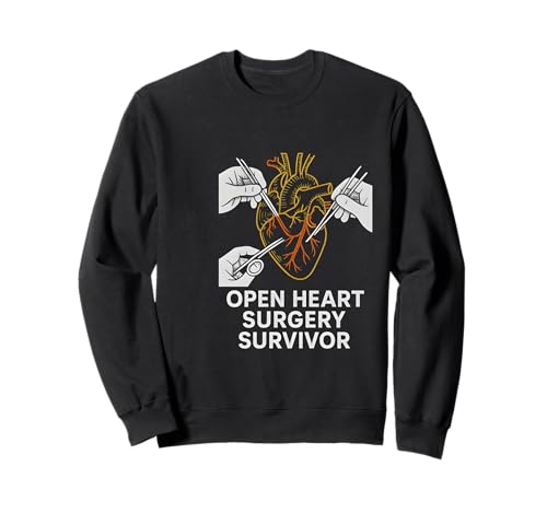 Bypass Offenes Herz Chirurgie Survivor Vintage Herren Erholung Sweatshirt von Hospital Patient Surgery Recover Doctor Nurse Gear