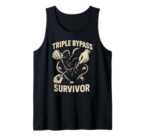 Heart Surgery Patient Triple Bypass Survivor Men Get Well Tank Top von Hospital Patient Surgery Recover Doctor Nurse Gear