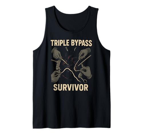 Heart Surgery Patient Triple Bypass Survivor Men Get Well Tank Top von Hospital Patient Surgery Recover Doctor Nurse Gear