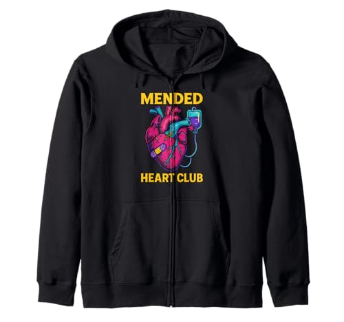Cardiac Recovery Mended Heart Club Cool Get Well für Herren Kapuzenjacke von Hospital Patient Surgery Recover Doctor Nurse Wear