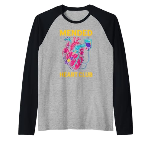 Cardiac Recovery Mended Heart Club Cool Get Well für Herren Raglan von Hospital Patient Surgery Recover Doctor Nurse Wear