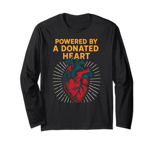 Heart Warrior Powered by a Donated Heart Coole Männer Werden gesund Langarmshirt von Hospital Patient Surgery Recover Doctor Nurse Wear