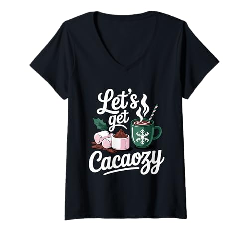 Damen Lustige heiße Schokolade T-Shirt mit V-Ausschnitt Damen Lustige heiße Schokolade T-Shirt mit V-Ausschnitt von Hot Cacao Designs