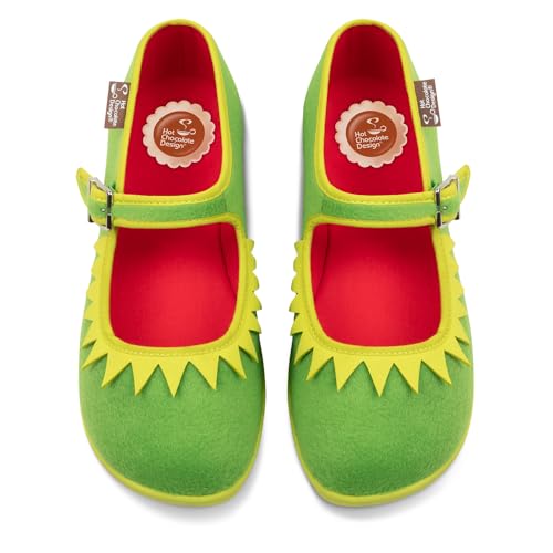 Hot Chocolate Design Chocolaticas Damen Mary Jane Flache Schuhe, Der Frosch, 38 EU von Hot Chocolate Design