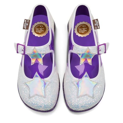 Hot Chocolate Design Chocolaticas Damen Mary Jane Flache Schuhe, Starlight, 42.5 EU von Hot Chocolate Design