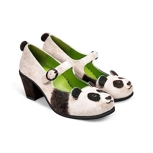 Hot Chocolate Design Chocolaticas Damen Mary Jane Mid Heels Pumps, Panda, 40 EU von Hot Chocolate Design
