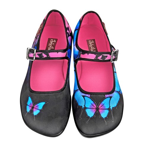 Hot Chocolate Design Chocolaticas Dark Butterfly Ballerina Mary Jane für Frauen Mehrfarbig HCD 38 von Hot Chocolate Design