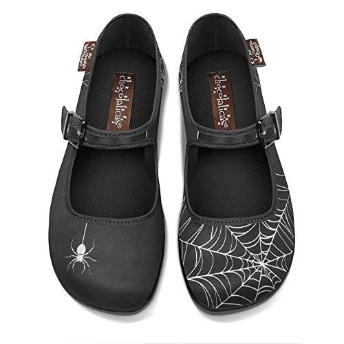 Hot Chocolate Design Chocolaticas Funky Ballerinas Mary Jane flach für Damen, Spinne, 38 EU von Hot Chocolate Design