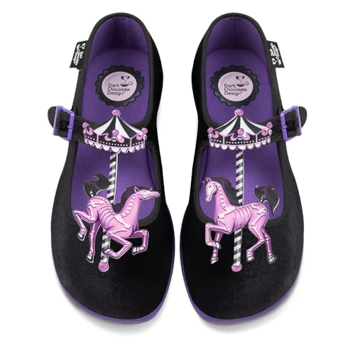 Hot Chocolate Design Mary Jane Damen Flats, Spectral Ride, 38.5 EU von Hot Chocolate Design