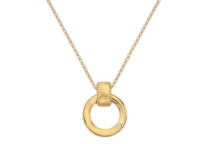 Hot Diamonds Kette mit Anhänger Damen-Silber vergoldet HD X JJ Spirit Hot Diamonds Kette mit Anhänger Damen-Silber vergoldet HD X JJ Spirit von Hot Diamonds