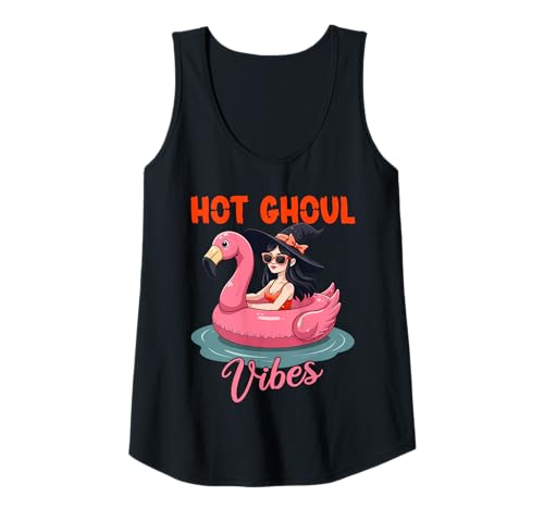 Damen Hot Ghoul Vibes Sommer-Hexe, Flamingo, Float, Halloween Tank Top Damen Hot Ghoul Vibes Sommer-Hexe, Flamingo, Float, Halloween Tank Top von Hot Ghoul Vibes Summer Design for Women