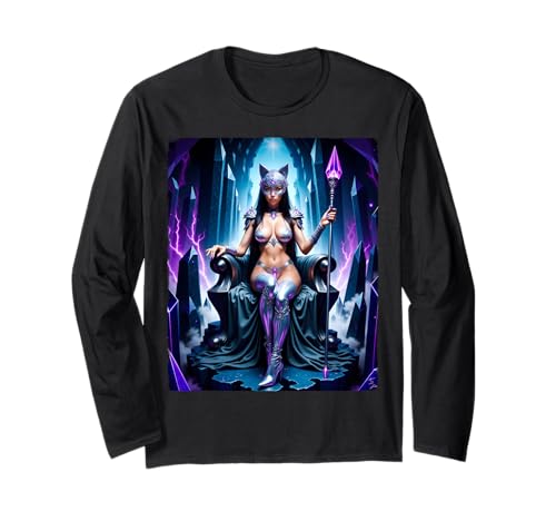 Hot Girl auf T-Shirt für Herren - Sexy Zauberin in Kristallhöhle Langarmshirt Hot Girl auf T-Shirt für Herren - Sexy Zauberin in Kristallhöhle Langarmshirt von Hot Girl on T-shirt for Men by NSPART
