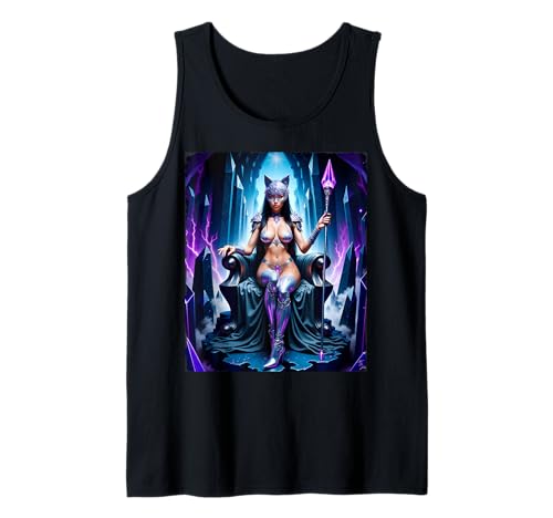 Hot Girl auf T-Shirt für Herren - Sexy Zauberin in Kristallhöhle Tank Top von Hot Girl on T-shirt for Men by NSPART