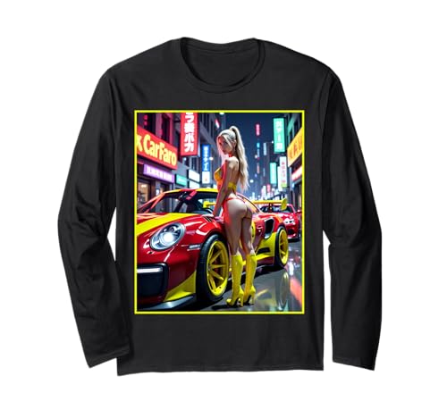 Hot Girl auf T-Shirt für Männer - Sexy Blonde Girl & Exotic Car Langarmshirt Hot Girl auf T-Shirt für Männer - Sexy Blonde Girl & Exotic Car Langarmshirt von Hot Girl on T-shirt for Men by NSPART