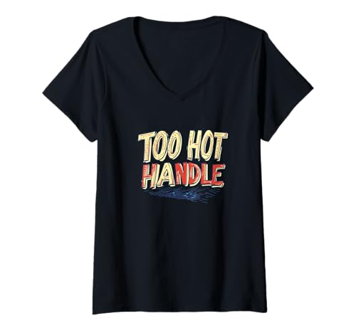 Damen Tolles Hot Handle Speech Outfit T-Shirt mit V-Ausschnitt Damen Tolles Hot Handle Speech Outfit T-Shirt mit V-Ausschnitt von Hot Handle Outfit